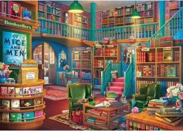 Puzzelwereld legpuzzels educa 19925  bibliotheek  1000 stukjes p