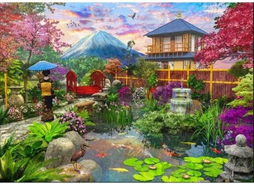 Puzzelwereld legpuzzels educa 19937   japanse tuin   1500 stukjes p