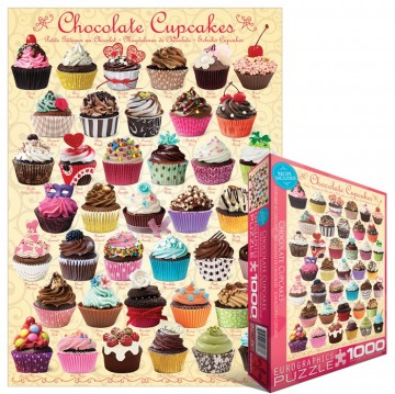 Puzzelwereld legpuzzel eurographics 0587 chocolade cupcakes 1000 stukjes LP
