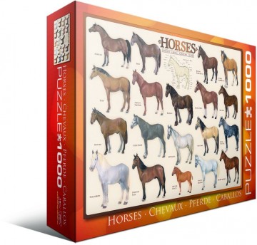 Puzzelwereld legpuzzel  eurographics 0078 collage paarden L