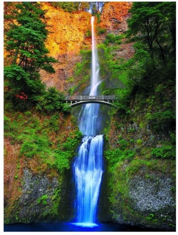 Puzzelwereld legpuzzel eurographics 0546 waterval oregon 1000 stukjes P