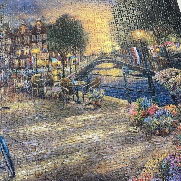 Puzzelwereld legpuzzels gibsons 6308 1000 stukjes amsterdam cafe d1