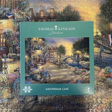 Puzzelwereld legpuzzels gibsons 6308 1000 stukjes amsterdam cafe fd