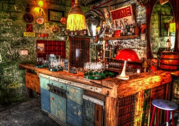Puzzelwereld legpuzzels grafika 00840 ruin bar in budapest 1500 stukjes P