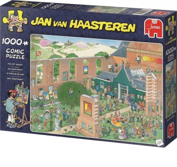 Puzzelwereld legpuzzels jan van haasteren de kunstmarkt puzzel   2000 stukjes r