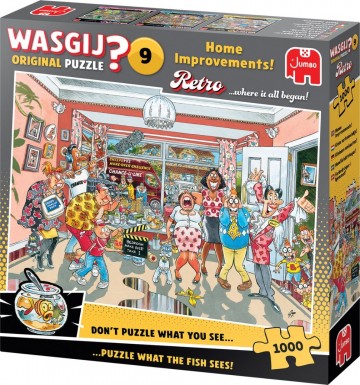 Puzzelwereld legpuzzels jumbo 00502 wasgij  original retro 9 klein verbouwinkje 1000 stukjes r