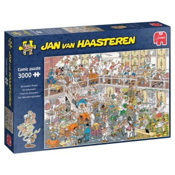 Puzzelwereld legpuzzels jumbo 00524  jan van haasteren de verbouwing 3000 3000 stukjes l