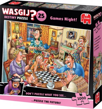 Puzzelwereld legpuzzels jumbo 00594 wasgij destiny 25 spelletjesavond 1000 stukjes r
