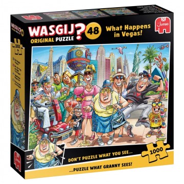 Puzzelwereld legpuzzels jumbo 00803 wasgij original 48 welkom in las vegas 1000 stukjes l