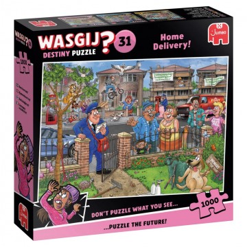 Puzzelwereld legpuzzels jumbo 00805 wasgij destiny 31  home delivery  1000 stukjes l