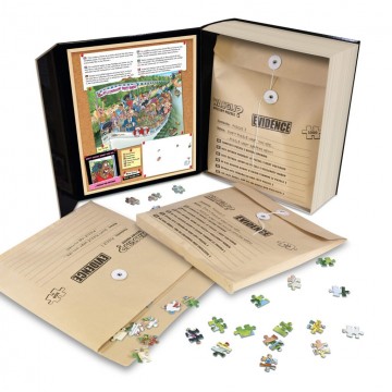 Puzzelwereld legpuzzels jumbo 00905 wasgij pieces of evidence 1 1000 en 2x500 stukjes d