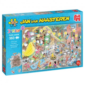 Puzzelwereld legpuzzels jumbo 00978 jan van haasteren junior 25 schoolkamp 360 stukjes l