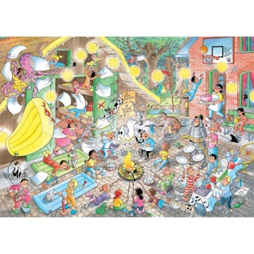 Puzzelwereld legpuzzels jumbo 00978 jan van haasteren junior 25 schoolkamp 360 stukjes p