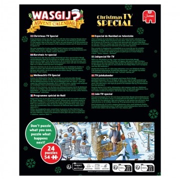 Puzzelwereld legpuzzels jumbo advent 2026 00907 wasgij 24x54 stukjes a