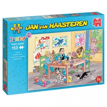 Puzzelwereld legpuzzels jumbo creatief met klei junior 20 00531 jan van haasteren 150 stukjes l