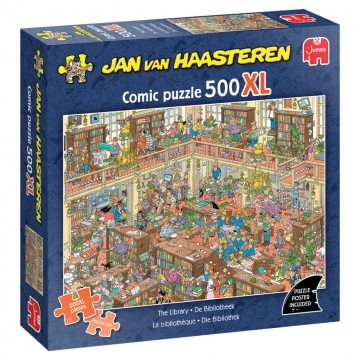 Puzzelwereld legpuzzels jumbo de bibliotheek jumbo00811 500xl stukjes l
