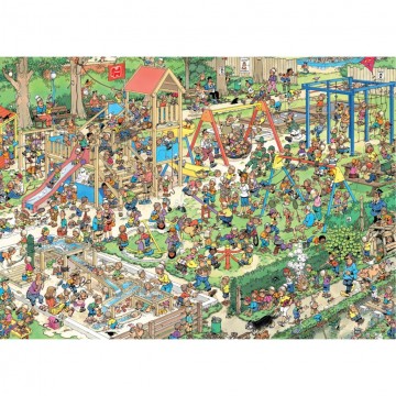 Puzzelwereld legpuzzels jumbo de speeltuin family 1 00885 jan van haasteren 300 stukjes p