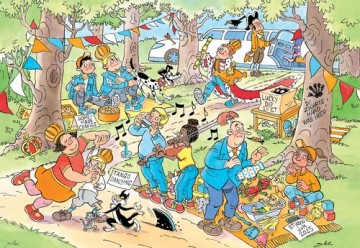 Puzzelwereld legpuzzels jumbo de vrijmarkt junior 21 00532 jan van haasteren 240 stukjes p