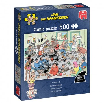 Puzzelwereld legpuzzels jumbo hondenleven 00883 jan van haasteren 500 stukjes l