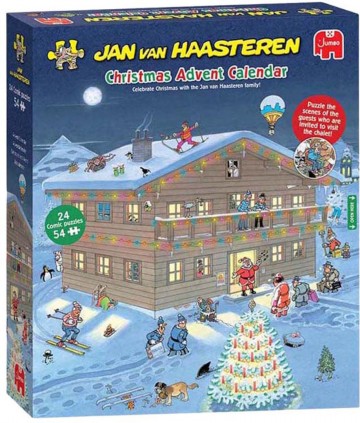 Puzzelwereld legpuzzels jumbo jan van haasteren adventskalender 00708 54 stukjes l