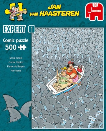 Puzzelwereld legpuzzels jumbo jan van haasteren expert 1 overal haaien 500 stukjes f
