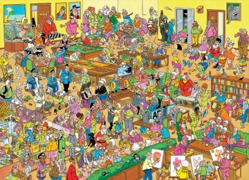 Puzzelwereld legpuzzels jumbo jan van haasteren het bejaardentehuis 20068 1500 stukjes p