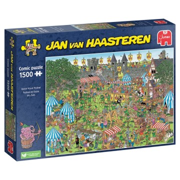 Puzzelwereld legpuzzels jumbo jan van haasteren robin hood festival 00317 1500 stukjes l