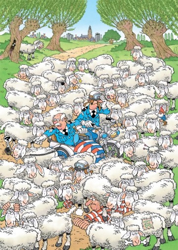 Puzzelwereld legpuzzels jumbo lam gelegd  expert 7 jumbo00525 500 stukjes p