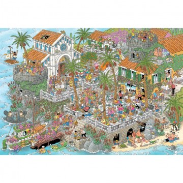 Puzzelwereld legpuzzels jumbo leve de middellandse zee 00881 jan van haasteren 2000 stukjes p