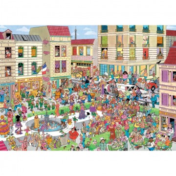 Puzzelwereld legpuzzels jumbo modewaanzin 00884 jan van haasteren 1000 stukjes p