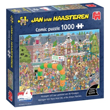 Puzzelwereld legpuzzels jumbo nijmegen 100 jaar gaststad van de 4 daagse  02059 jan van haasteren 1000 stukjes l