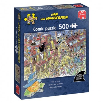 Puzzelwereld legpuzzels jumbo trick or treat 00534 jan van haasteren 500 stukjes l