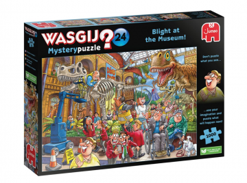 Puzzelwereld legpuzzels jumbo wasgij mystery 24 wasgij 00014 paniek in het museum 1000 stukjes l