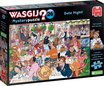 Puzzelwereld legpuzzels jumbo wasgij mystery 26 date night jumbo 00331 1000 stukjes l