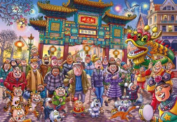 Puzzelwereld legpuzzels jumbo wasgij original 39 chinese new year 1000 stukjes p