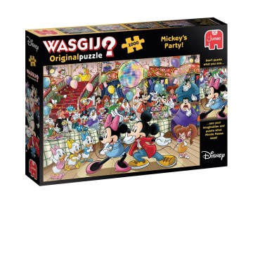 Puzzelwereld legpuzzels jumbo wasgij original wasgij 00124 jumbo mickeys party jaar 1000 stukjes l