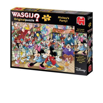 Puzzelwereld legpuzzels jumbo wasgij original wasgij 00124 jumbo mickeys party jaar 1000 stukjes r