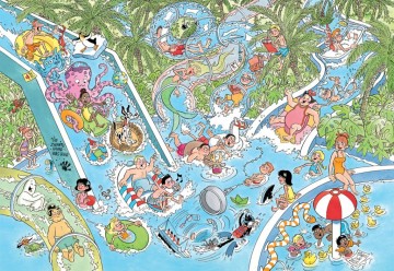 Puzzelwereld legpuzzels jumbo waterglijbaangekte junior 22 00533 jan van haasteren 360 stukjes p