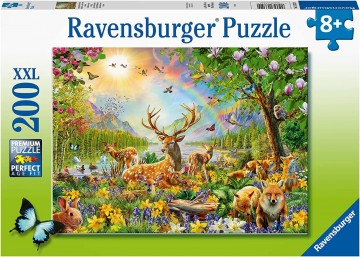 Puzzelwereld legpuzzels ravensburger 133529 mooie hertenfamilie200xxl d