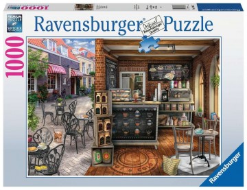 Puzzelwereld legpuzzels ravensburger 168057 typisch cafe 1000 stukjes d