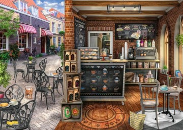 Puzzelwereld legpuzzels ravensburger 168057 typisch cafe 1000 stukjes p