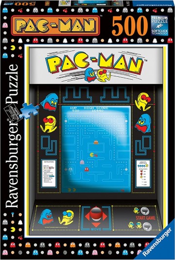 Puzzelwereld legpuzzels ravensburger 169313 pac man arcade game 500 stukjes d