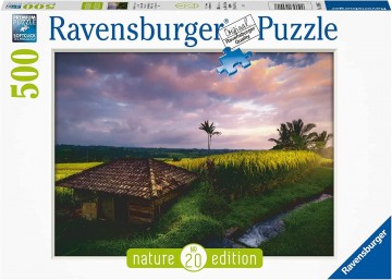Puzzelwereld legpuzzels ravensburger 169917 rijstvelden in bali  500 stukjes d