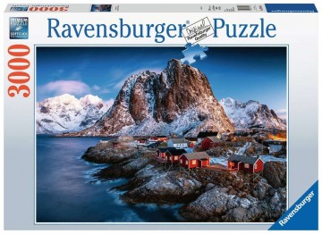 Puzzelwereld legpuzzels ravensburger 170814 hamnoy lofoten 3000 stukjes d   kopie