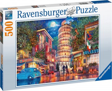 Puzzelwereld legpuzzels ravensburger 173808 avond in pisa  500 stukjes d
