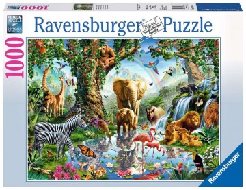 Puzzelwereld legpuzzels ravensburger 198375 disney avonturen in de jungle 1000 stukjes d