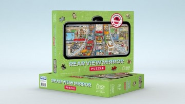 Puzzelwereld legpuzzels rearviewmirror puzzle traffic jam puzzel   1000 stukjes