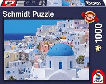 Puzzelwereld legpuzzels schmidt 58947 santorini 1000 stukjes F