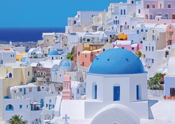 Puzzelwereld legpuzzels schmidt 58947 santorini 1000 stukjes P