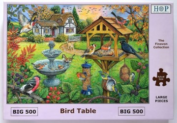 Puzzelwereld legpuzzels the house of puzzles 4333 bird table 500 XL stukjes F
